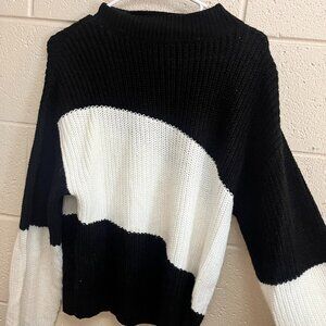 Black and White Sweater